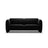 Georgia 3-Sitzer Sofa aus Samt (Magic Velvet 2219) in Schwarz, 204x90 cm – Bild 1