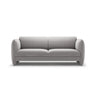 Georgia 3-Sitzer Sofa aus Samt (Magic Velvet 2239) in Hellgrau, 204x90 cm – Bild 1