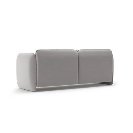Georgia 3-Sitzer Sofa aus Samt (Magic Velvet 2239) in Hellgrau, 204x90 cm – Bild 3