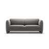 Georgia 3-Sitzer Sofa aus Samt (Magic Velvet 2241) in Dunkelgrau, 204x90 cm – Bild 1