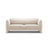 Georgia 3-Sitzer Sofa aus Samt (Magic Velvet 2256) in Elfenbein, 204x90 cm – Bild 1