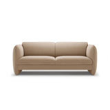 Georgia 3-Sitzer Sofa aus Samt (Magic Velvet 2282) in Mandel beige, 204x90 cm – Bild 1