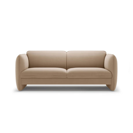 Georgia 3-Sitzer Sofa aus Samt (Magic Velvet 2282) in Mandel beige, 204x90 cm – Bild 1