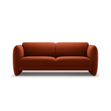 Georgia 3-Sitzer Sofa aus Samt (Magic Velvet 2285) in Kastanienbraun, 204x90 cm – Bild 1