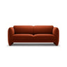 Georgia 3-Sitzer Sofa aus Samt (Magic Velvet 2285) in Kastanienbraun, 204x90 cm – Bild 1