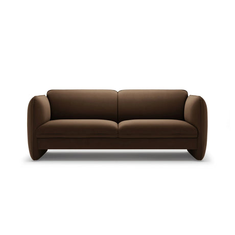 Georgia 3-Sitzer Sofa aus Samt (Magic Velvet 2299) in Schokolade, 204x90 cm – Bild 1