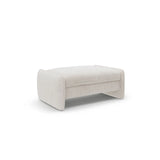 Georgia Pouf aus Chenille (SILENCIO 06) in Leichtes Beige, 115x70 cm – Bild 2