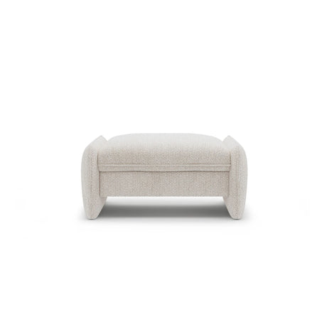 Georgia Pouf aus Chenille (SILENCIO 06) in Leichtes Beige, 95x70 cm – Bild 1