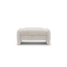 Georgia Pouf aus Chenille (SILENCIO 06) in Leichtes Beige, 95x70 cm – Bild 1