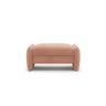 Georgia Pouf aus Chenille (SILENCIO 60) in Rosa, 95x70 cm – Bild 1