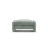 Georgia Pouf aus Chenille (SILENCIO 72) in Gedämpftes Blau, 95x70 cm – Bild 1