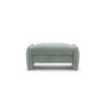 Georgia Pouf aus Chenille (SILENCIO 72) in Gedämpftes Blau, 95x70 cm – Bild 1