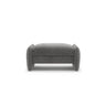 Georgia Pouf aus Chenille (SILENCIO 97) in Dunkelgrau, 95x70 cm – Bild 1