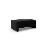 Georgia Pouf aus Samt (Magic Velvet 2219) in Schwarz, 115x70 cm – Bild 2