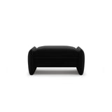 Georgia Pouf aus Samt (Magic Velvet 2219) in Schwarz, 95x70 cm – Bild 1