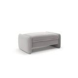 Georgia Pouf aus Samt (Magic Velvet 2239) in Hellgrau, 115x70 cm – Bild 2