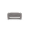 Georgia Pouf aus Samt (Magic Velvet 2239) in Hellgrau, 95x70 cm – Bild 1