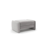 Georgia Pouf aus Samt (Magic Velvet 2239) in Hellgrau, 95x70 cm – Bild 2