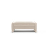 Georgia Pouf aus Samt (Magic Velvet 2256) in Elfenbein, 115x70 cm – Bild 1