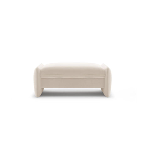 Georgia Pouf aus Samt (Magic Velvet 2256) in Elfenbein, 115x70 cm – Bild 1