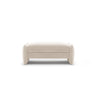 Georgia Pouf aus Samt (Magic Velvet 2256) in Elfenbein, 115x70 cm – Bild 1
