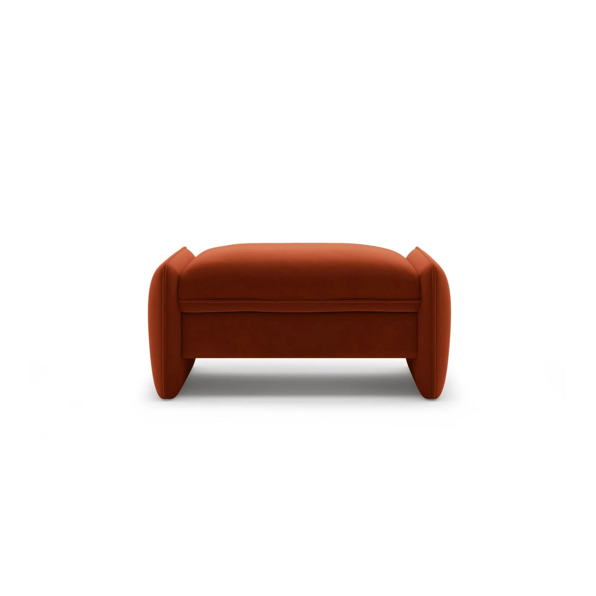 Georgia Pouf aus Samt (Magic Velvet 2285) in Kastanienbraun, 95x70 cm – Bild 1