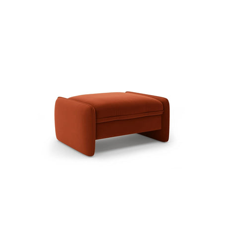 Georgia Pouf aus Samt (Magic Velvet 2285) in Kastanienbraun, 95x70 cm – Bild 2