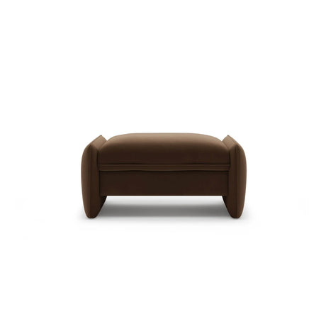 Georgia Pouf aus Samt (Magic Velvet 2299) in Schokolade, 95x70 cm – Bild 1
