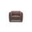 Georgia Sessel aus Chenille (SILENCIO 27) in Braun, 105x90 cm – Bild 1