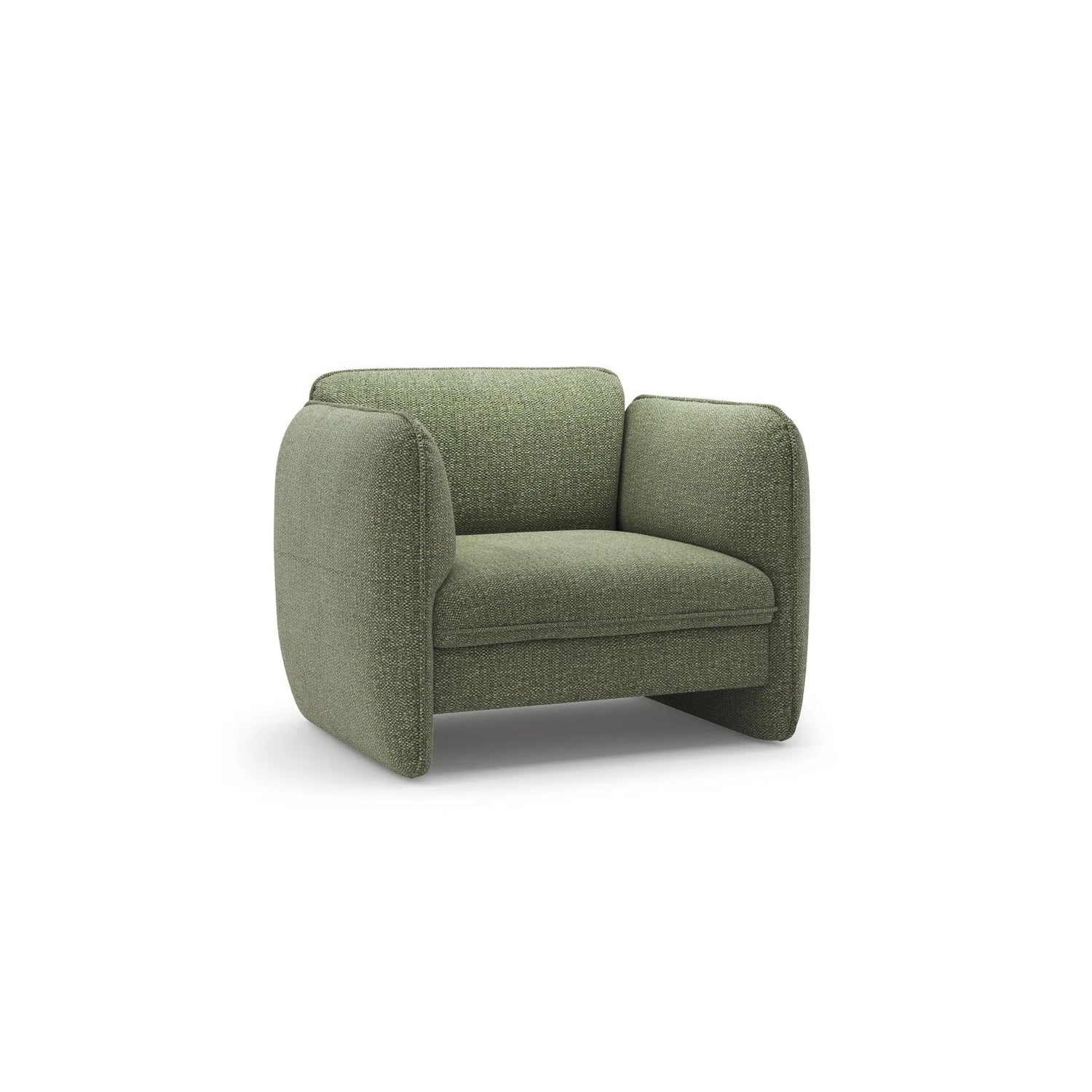 Georgia Sessel aus Chenille (SILENCIO 34) in Grün, 105x90 cm – Bild 2