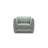 Georgia Sessel aus Chenille (SILENCIO 72) in Gedämpftes Blau, 105x90 cm – Bild 1
