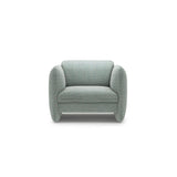 Georgia Sessel aus Chenille (SILENCIO 72) in Gedämpftes Blau, 105x90 cm – Bild 1