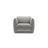 Georgia Sessel aus Chenille (SILENCIO 86) in Grau, 105x90 cm – Bild 1