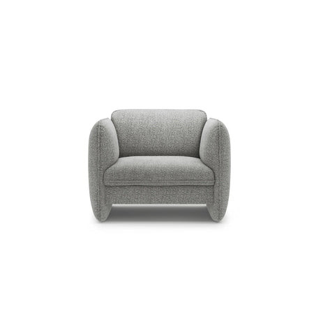 Georgia Sessel aus Chenille (SILENCIO 86) in Grau, 105x90 cm – Bild 1