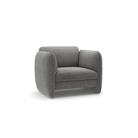 Georgia Sessel aus Chenille (SILENCIO 97) in Dunkelgrau, 105x90 cm – Bild 2