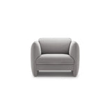 Georgia Sessel aus Samt (Magic Velvet 2239) in Hellgrau, 105x90 cm – Bild 1