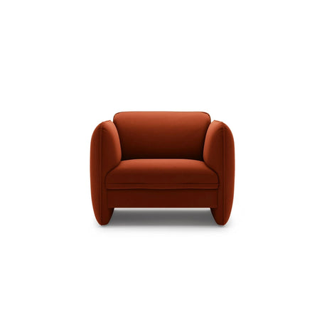 Georgia Sessel aus Samt (Magic Velvet 2285) in Kastanienbraun, 105x90 cm – Bild 1