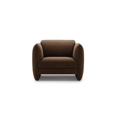 Georgia Sessel aus Samt (Magic Velvet 2299) in Schokolade, 105x90 cm – Bild 1
