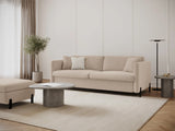 Gloria 2-Sitzer Sofa, ausklappbar, mit Schlaffunktion, mit Bezug aus Samt (Sal1) in Beige, 182x102 cm – Bild 2