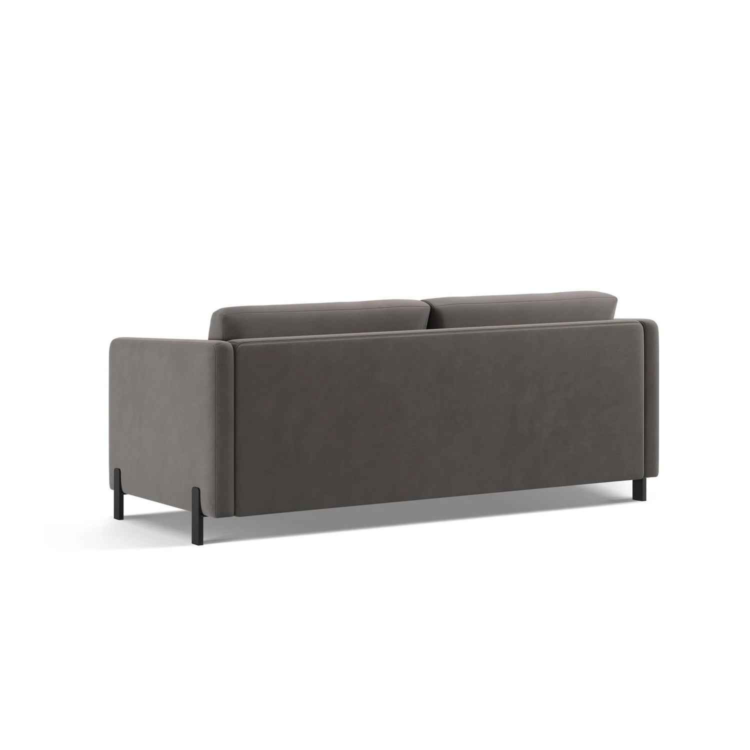 Gloria 2-Sitzer Sofa, ausklappbar, mit Schlaffunktion, mit Bezug aus Samt (Sal17) in Grau, 182x102 cm – Bild 5