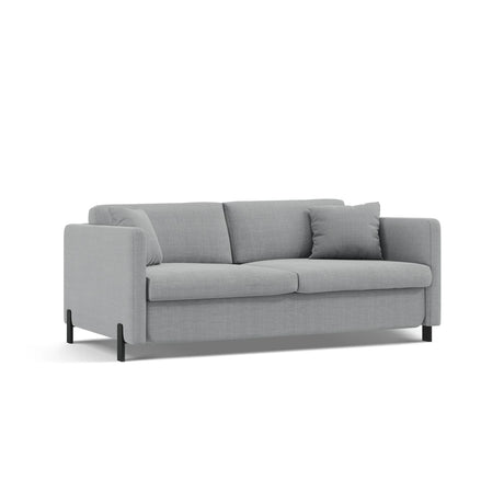 Gloria 2-Sitzer Sofa, ausklappbar, mit Schlaffunktion, mit Bezug aus Strukturierter Stoff (Bjo06) in Hellgrau, 182x102 cm – Bild 4