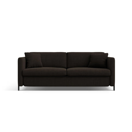 Gloria 2-Sitzer Sofa, ausklappbar, mit Schlaffunktion, mit Bezug aus Strukturierter Stoff (Bjo16) in Dunkelgrau, 182x102 cm – Bild 1
