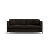 Gloria 2-Sitzer Sofa, ausklappbar, mit Schlaffunktion, mit Bezug aus Strukturierter Stoff (Bjo16) in Dunkelgrau, 182x102 cm – Bild 1