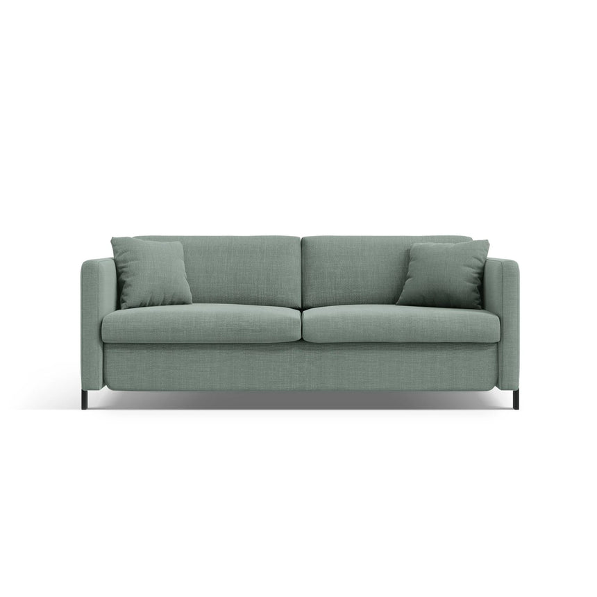 Gloria 2-Sitzer Sofa, ausklappbar, mit Schlaffunktion, mit Bezug aus Strukturierter Stoff (Bjo71) in Mint, 182x102 cm – Bild 1