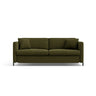 Gloria 2-Sitzer Sofa, ausklappbar, mit Schlaffunktion, mit Bezug aus Strukturierter Stoff (Bjo77) in Grün, 182x102 cm – Bild 1