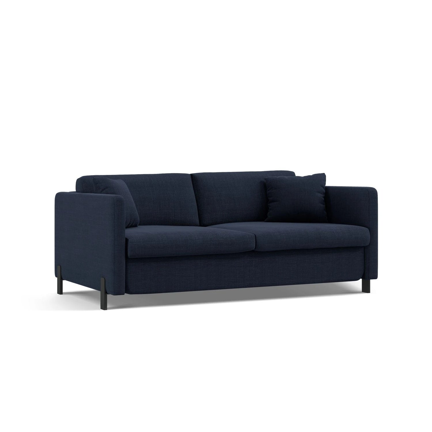 Gloria 2-Sitzer Sofa, ausklappbar, mit Schlaffunktion, mit Bezug aus Strukturierter Stoff (Bjo86) in Blau, 182x102 cm – Bild 4