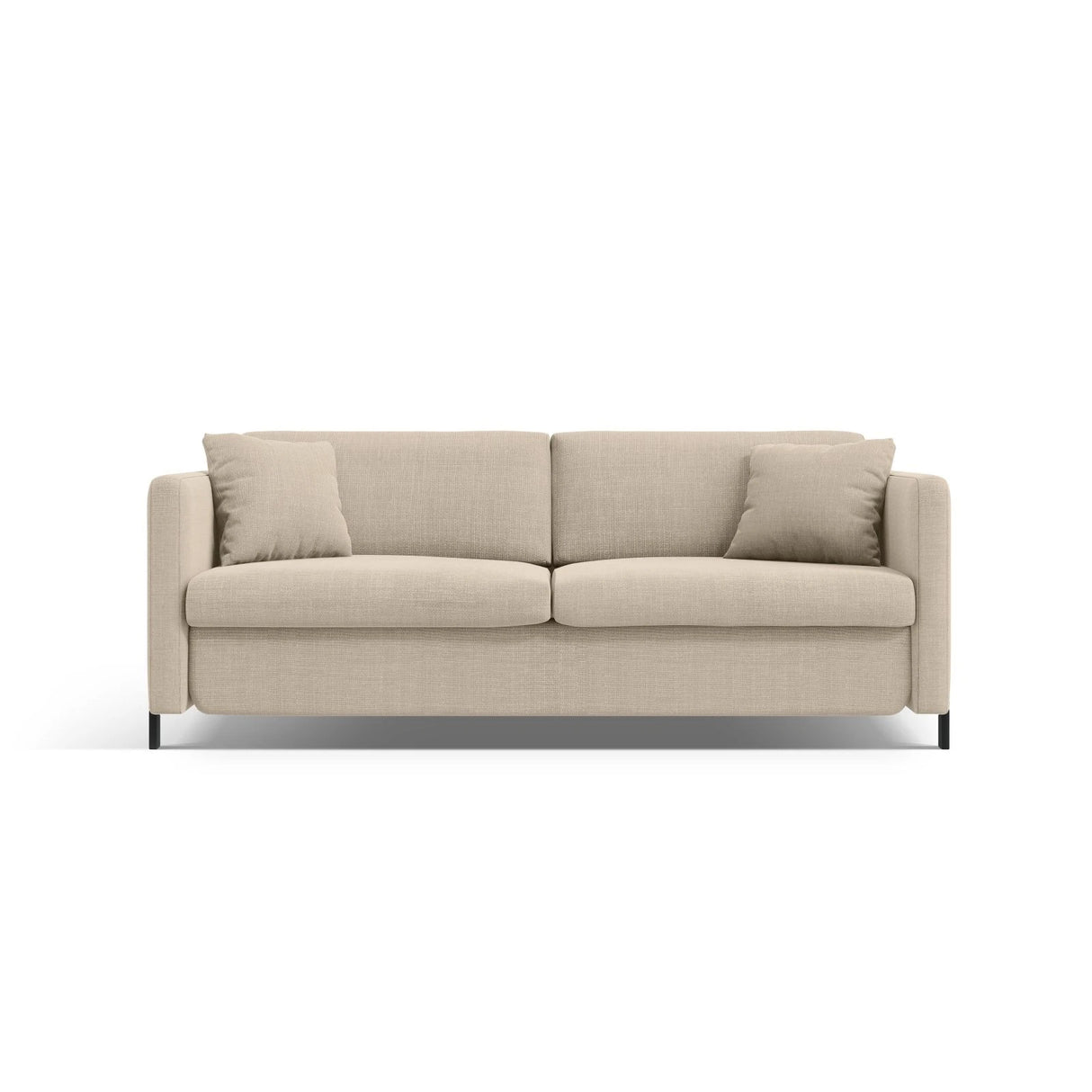 Gloria 3-Sitzer Sofa, ausklappbar, mit Schlaffunktion, mit Bezug aus Samt oder Strukturstoff, 202x102 cm – Bild 1