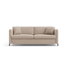 Gloria 3-Sitzer Sofa, ausklappbar, mit Schlaffunktion, mit Bezug aus Samt (Sal1) in Beige, 202x102 cm – Bild 1
