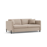 Gloria 3-Sitzer Sofa, ausklappbar, mit Schlaffunktion, mit Bezug aus Samt (Sal1) in Beige, 202x102 cm – Bild 4