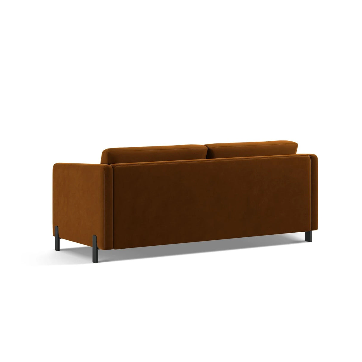 Gloria 3-Sitzer Sofa, ausklappbar, mit Schlaffunktion, mit Bezug aus Samt (Sal15) in Braun, 202x102 cm – Bild 5